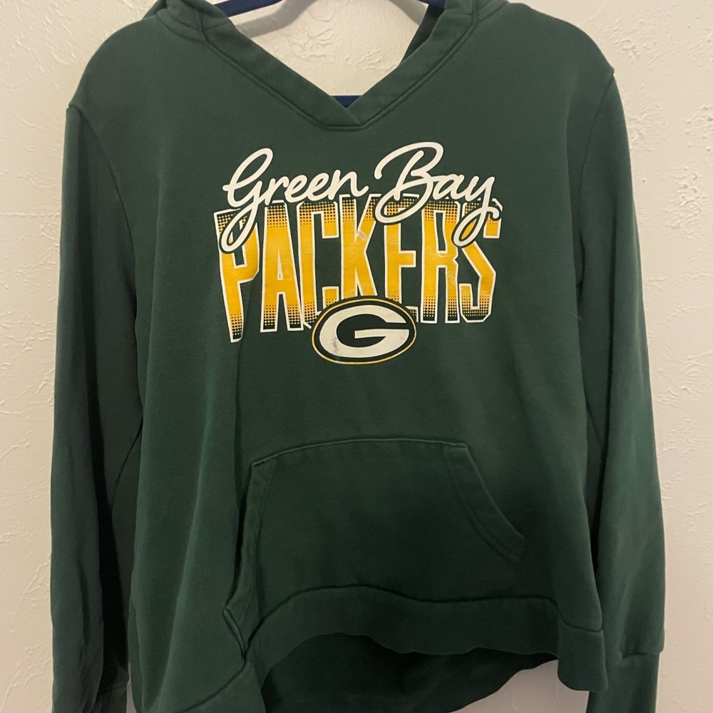 Green Bay Packers Women’s XL Green Pullover Hoodie NFL Team Apparel